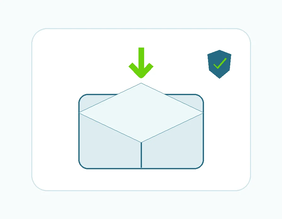 Abstract secure software download illustration